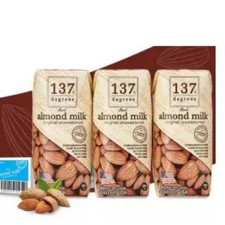 Sữa hạt 137 DEGREES hạnh nhân nguyên chất không ngọt lốc 3 hộp 180ml