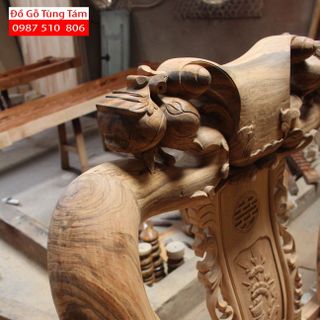 Bộ Ghế Minh Quốc Đào Chim Gỗ Gụ