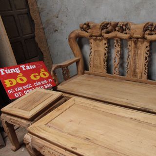 Bộ Ghế Minh Quốc Đào Chim Gỗ Gụ