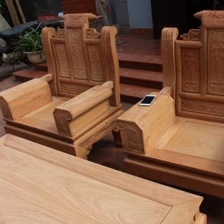 Bộ Bàn Ghế Âu Á Gỗ Gõ Đỏ