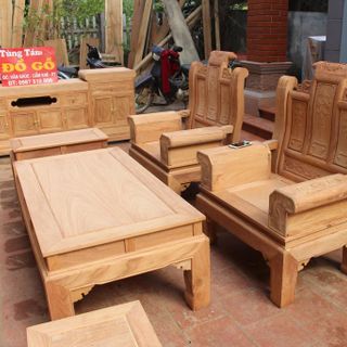 Bộ Bàn Ghế Âu Á Gỗ Gõ Đỏ