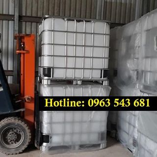 Thùng nhựa cũ 1000 lít đựng hóa chất tanh nhựa cũ 1000 lít bồn nhựa cũ 1000 lít