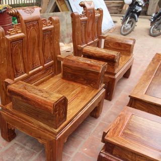 Bộ Ghế Âu Á Gỗ HƯơng Vân