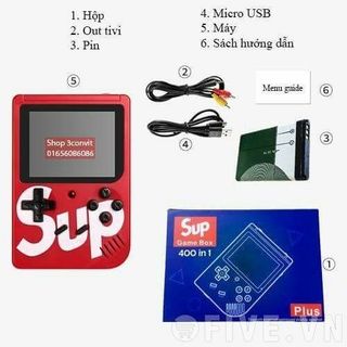MÁY CHƠI GAME 4 NÚT CẦM TAY SUP GAME BOX 400 IN 1 PLUS