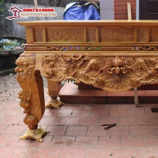 Sập Thờ Gỗ Mít Chân 20 Đẹp