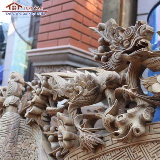 Cuốn Thư Câu Đối Gỗ Gụ ĐẸP