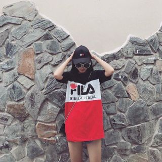Áo form dài Fj-la dáng giấu quần