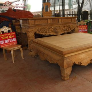sập trơn gỗ gụ