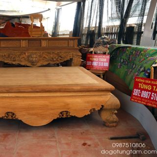 sập trơn gỗ gụ