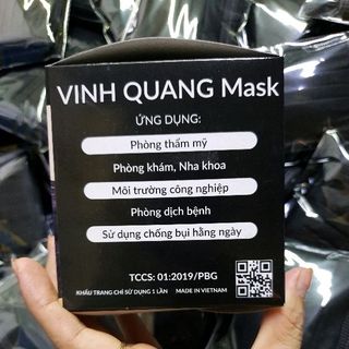 khẩu trang 4l đen VINH QUANG Mask