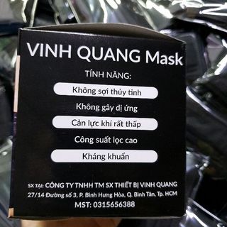 khẩu trang 4l đen VINH QUANG Mask