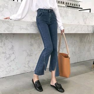 Jeans co giãn xéo lai