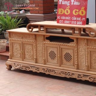 Kệ Tivi Đẹp gỗ Gõ Đỏ