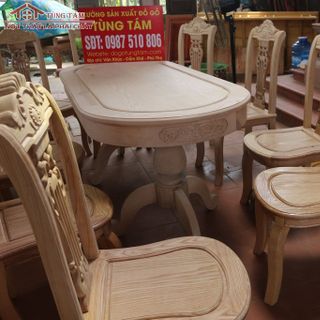 Bộ Bàn Ăn Gỗ Tần Bì
