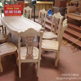 Bộ Bàn Ăn Gỗ Tần Bì