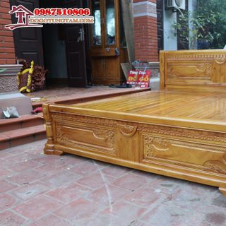 Bộ Giường Ngủ gỗ Mít chữ X
