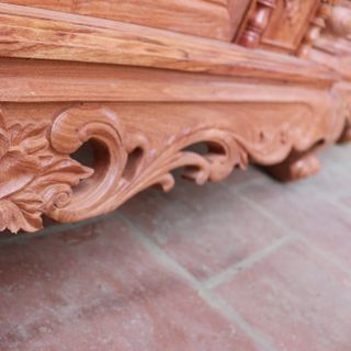 Kệ Tivi Gỗ Hương Đá Cột Nho