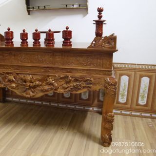 Sập Thờ Gỗ Mít Chân 14