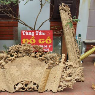 Bộ Cuốn Thư Câu Đối Gỗ Rổi