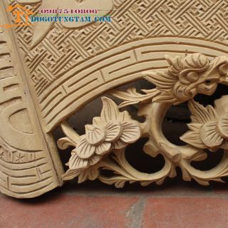 Bộ Cuốn Thư Câu Đối Gỗ Rổi