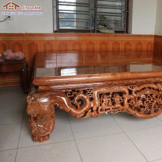 sập ngũ phúc gỗ re gừng