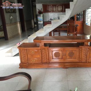 Kệ Tivi Vát Gõ Đỏ