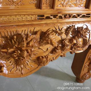 Sập thờ Gỗ Gụ Chân 22