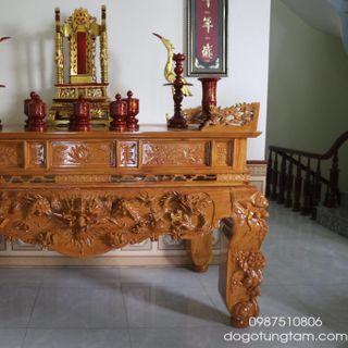 Sập thờ Gỗ Gụ Chân 22