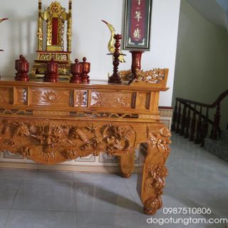 Sập thờ Gỗ Gụ Chân 22