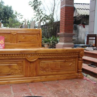 Giường Chữ X gỗ Mít