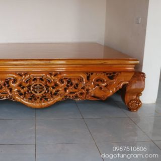 sập ngũ phúc gỗ xoan