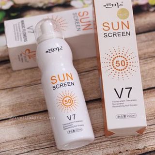 Xịt chống nắng Sun Screen V7 Hàn Quốc – chống nắng chống lão hóa da