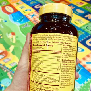 Viên uống dầu cá Fish Oil 1200mg 200 viên hàng air Mỹ