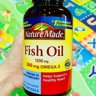 Viên uống dầu cá Fish Oil 1200mg 200 viên hàng air Mỹ