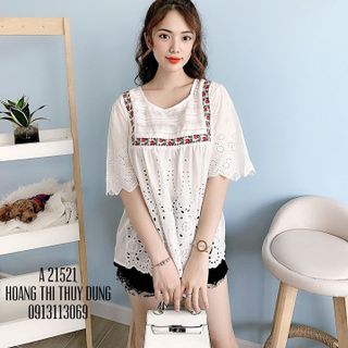 ÁO VẢI XÔ THÊU HOA