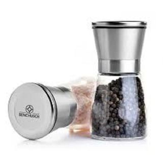 Lọ xay tiêu cầm tay nắp inox