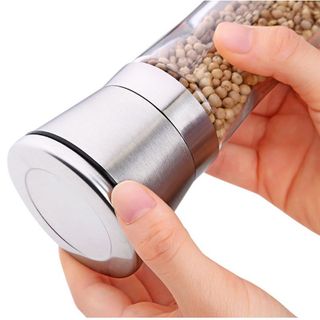 Lọ xay tiêu cầm tay nắp inox