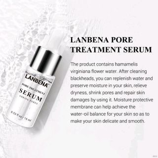 Serum LANBENA giúp thu nhỏ lỗ chân lông và làm sạch mụn đầu đen hiệu quả