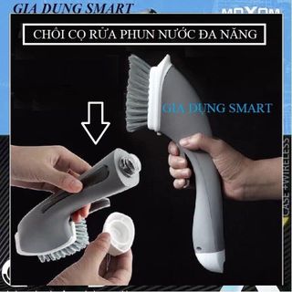 Chổi Cọ Rửa Phun Nước Đa Năng Có Cán