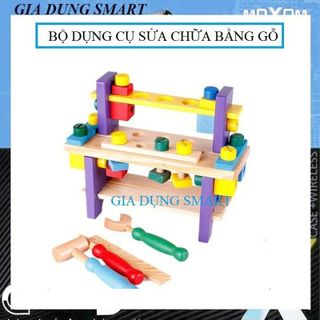 Bộ Đồ Chơi Dụng Cụ Sửa Chữa Bằng Gỗ Cho Trẻ