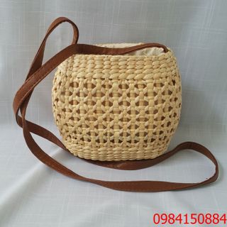Túi lục bình hình bầu đan hoa thị giá sỉ
