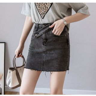 Áo tay dài cổ nơ quần jean váy denim nữ