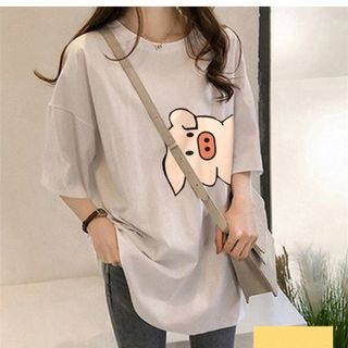 Áo thun cotton áo pull hình hoạ tiết ngộ nghĩnh Quần jean váy jean có quần bên trong