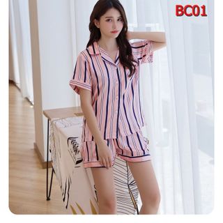 BC01-Bộ ngủ pizama kẻ sọc
