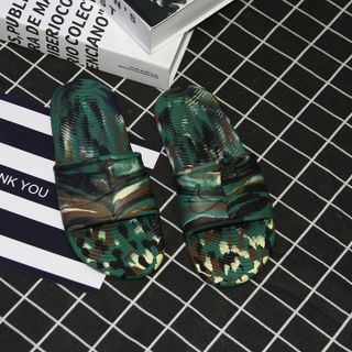Dép Đúc Kawa Sịn Xanh Loang