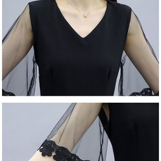 Đầm váy dây hở đi tiệc đầm maxi dây đi biển đầm dài có tay