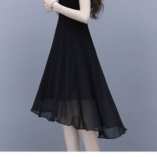 Thời trang công sở đầm váy đi tiệc đi biển set đầm thun thiết kế đặc biệt