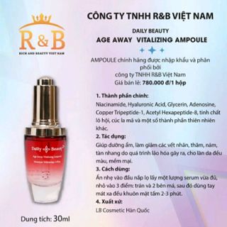 Age Away Vitalizing Ampoule - serum