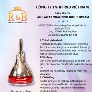 Age Away Vitalizing Night Cream