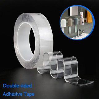 Băng dính băng keo 2 mặt trong suốt loại 5m